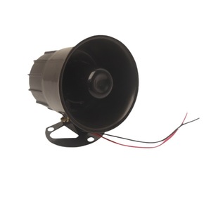 12V Electric Horn Universal Car <b>Alarm</b> Speaker High Power Tweeter For Engineering Vehicle Warning Use Black - Product Image 5