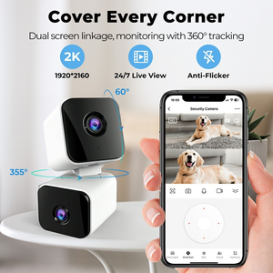 Cámara de Seguridad Panorámica 2K de Doble Lente con Detección Humana por IA, Cámara WiFi Inalámbrica con Giro e Inclinación, Visión Nocturna, Cámara IP Tuya Smart Home - Product Image 6