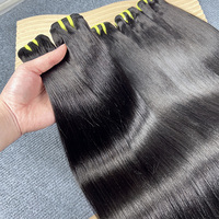 Lot de Tissages Cheveux Humains Lisses Yaki Légers Fournisseurs Vente en Gros de Cheveux Vietnamiens Bruts Alignés Cuticule Naturelle