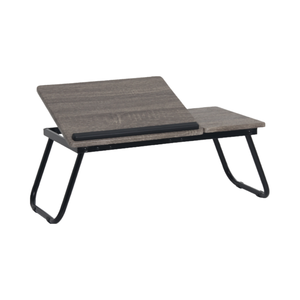 Tavolino Pieghevole Regolabile in Metallo per Letto, <span class=keywords><strong>Scrivania</strong></span> per <span class=keywords><strong>Computer</strong></span> da Casa e Studio con Cassetto - Product Image 2