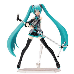 Figurine d'action Miku Classic Outfit Anime <span class=keywords><strong>Figma</strong></span> 014 avec articulations mobiles et support transparent pour collection de fans de Vocaloid - Product Image 4
