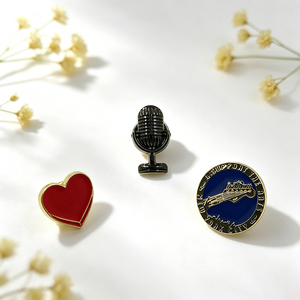 Pin de Solapa Personalizado de Metal con Gesto, de Aleación de Zinc Esmaltado, con Diseño de Pulgar Arriba Azul, para Promoción Empresarial y Souvenir - Product Image 2
