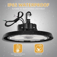 Projecteur UFO Industriel Commercial à Intensité Variable et Température de Couleur Sélectionnable (CCT) IP65 pour Entrepôt, 100W-240W, Garantie 5 Ans, Haute Puissance
