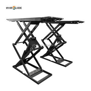 SLD-T-58-S ultra-tipis 3500kg Jack mobil hidrolik silinder ganda 1800mm pengangkat gunting pengangkat kendaraan untuk penggunaan bawah tanah - Product Image 1