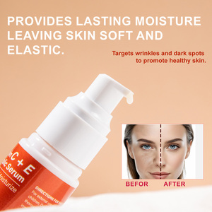 Siero Viso Anti-Età con Acido Ferulico + Vitamina C + E, Vendita Calda, OEM ODM, Siero Biologico Illuminante per la Cura della Pelle con Vitamina C - Product Image 4