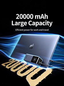 Banco de Energía P725 de 20000mAh, Alta Calidad, Portátil, Carga Rápida PD de 100W, Pantalla LED para Laptops y Smartphones, PB725/45208, Alta Capacidad - Product Image 2