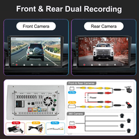 Control del volante Android 13 inalámbrico carplay Auto pantalla dividida Bluetooth GPS Radio Control de voz Video Car DVD Player