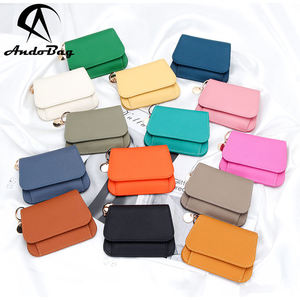 AndoBag Japanese Style Zipper Coin Purse for Women Genuine Cow Leather RFID Short Wallet Fashion Card <b>Holder</b> 2218 - Product Image 1