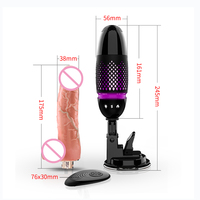 Kabellose Fernbedienung Elektrischer Sexspielzeug-Vibrator Dildo Beheizter Silikon Automatischer Teleskop-Dildo-Maschinengewehr für Frauen