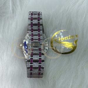 Montres automatiques mécaniques Hip Hop en gros pour hommes et femmes, avec moissanite VVS couleur <span class=keywords><strong>D</strong></span>, étanches, bracelet en acier inoxydable - Product Image 5