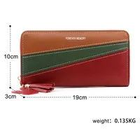 Dompet Wanita Panjang Baru, Tempat Kartu, Lucu, Modis, Multifungsi, Kulit PU Mewah dengan Lapisan Poliester