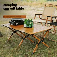 Table de pique-nique portable, légère, en aluminium, pliable, pour le camping en plein air, table de camping pliable, pique-nique à la plage