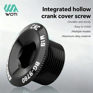 Yueli Integrated Hollow Crank Cover Screw M19 Aluminum Alloy Mountain Bike <b>Cycling</b> Part - Product Image 1