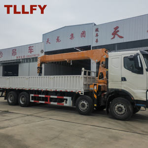 Vente directe d'usine, grues de 10 tonnes, équipement de levage, grue mobile montée sur camion avec bras droit - Product Image 3