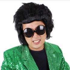 Robe de princesse Elvis Wet avec cheveux raides Matière synthétique 1338721 Party Story - Product Image 1