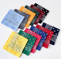 Accessoires : Bandanas Paisley 100% Coton 55*55cm Respirants, Foulard Décontracté, Bandana de Cou, Cache-Visage