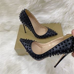 Tacones Dropshipping 2024 Dernières Chaussures à Talons Aiguilles Élégantes pour Femme avec Rivets, Modèle Unique - Product Image 5