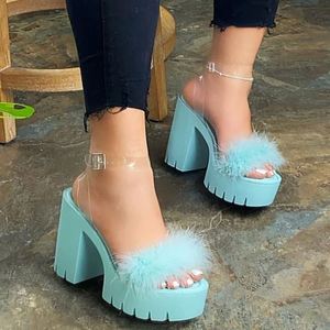 Descuento Tacones Altos Plataforma Transparente 2022 en venta en DHgate.com