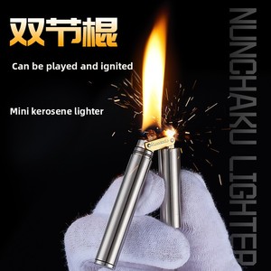 Brass NUNCHAKU nhẹ hơn thân thiện với môi khí Mài bánh xe hiện đại mini Slim nhẹ hơn phổ biến trực tuyến hot-bán dầu hỏa nhẹ hơn - Product Image 2