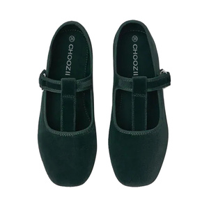 Choozii vendita calda ragazze mocassini scarpe donna morbido caldo confortevole nero <span class=keywords><strong>ballerine</strong></span> in vera pelle per le signore - Product Image 6