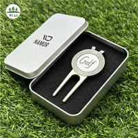 Coffret Cadeau de Golf Personnalisé Premium avec Boîte, Outil de Repositionnement de Balle en Métal, Marqueur de Balle, Clip Magnétique pour Chapeau, Jeton de Poker, Design Gratuit