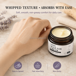 Crème <span class=keywords><strong>Visage</strong></span> Hydratante Intense à la Racine de Yam Sauvage pour Femmes, Formule Naturelle OEM Contre les Bouffées de Chaleur, Équilibre Hormonal, Soins de la Peau - Product Image 5