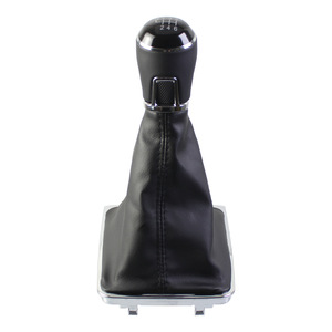 Volkswagen Passat B7 Leather Gear <b>Shift</b> <b>Knob</b> 5 Speed 6 Speed Black Ergonomic Design - Product Image 3