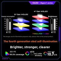 Aoc Agp277qkd 26.5 pouces W-oled Moniteur de jeu 2k 540hz Double mode 0.02ms Protection des yeux Écran d'ordinateur 720hz Natif 10bit
