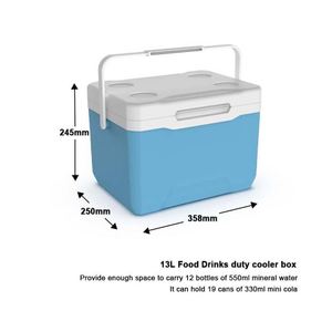 6L/13L/22L Multiple Capacity Options Insulated Cooler Box Portable Picnic Ice Box Cooler <b>Set</b> for Camping & Beach Day - Product Image 2
