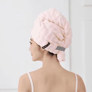 Gorro de Secado de Cabello de Felpa Coral, 25x75 cm, Secado Rápido, Color Sólido, para Uso Doméstico - Product Image 2