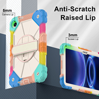 Étui antichoc robuste pour Redmi Pad 2 SE 9.7 2026 avec support rotatif à 360°, dragonne et bandoulière, bicolore, OEM ODM