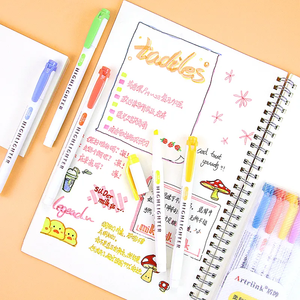 Marcadores Resaltadores Borrables de Venta Caliente, Juego de Papelería Infantil con Lindos Diseños, Adecuado para Crear Marcadores de Contenido - Product Image 5