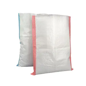 Poly dệt Túi Nhà cung cấp tùy chỉnh in Nhiều màu PP dệt túi bao tải 25kg 50kg đường thực phẩm bao