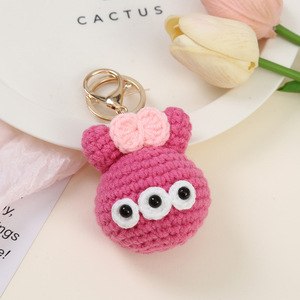 En gros Mignon Tricoté À La Main Creative Porte-clés Mignon Dessin Animé <span class=keywords><strong>Laine</strong></span> Crochet Tissé Pendentif Cadeau Sac Suspendu Pendentif Accessoires - Product Image 6