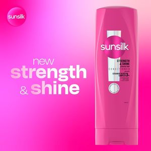 Après-shampoing <span class=keywords><strong>SUNSILK</strong></span>, Force & Brillance pour des cheveux 10x plus forts et 2x plus lisses, ultra brillance, 350ml - Product Image 1