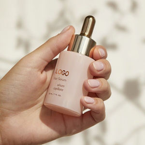 Sérum capillaire à l'huile de kératine et d'argan, huile de ricin, sérum de croissance capillaire, soin capillaire en soie, réparation, éclat, étiquette privée personnalisée - Product Image 1