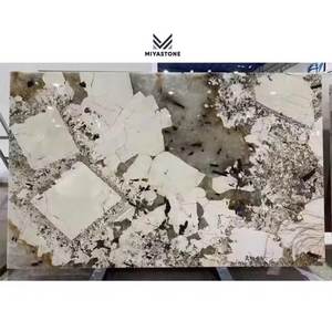 หินควอทซ์ไซต์แพนโดร่าธรรมชาติหินอ่อนสีขาวตกแต่งในร่ม - Product Image 1