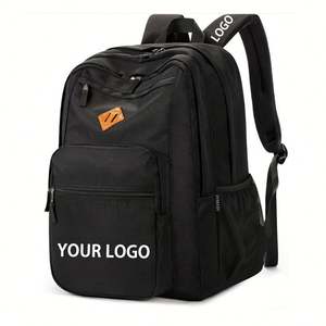 Mochila Escolar Negra de 26L con Logotipo Personalizado, Impermeable, para Viajes, Universidad y Negocios, con Múltiples Compartimentos - Product Image 2