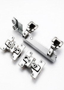 Quincaillerie moderne en alliage d'aluminium argenté pour porte coulissante/pliante à deux battants et quatre portes avec système de poulies pour placard et armoire - Product Image 3