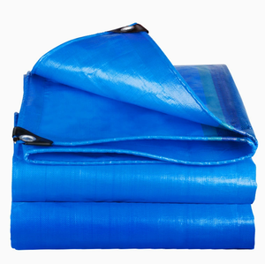 Bâche en <span class=keywords><strong>toile</strong></span> robuste bleue imperméable et résistante aux UV pour camions et voitures d'extérieur – Isolation thermique - Product Image 1
