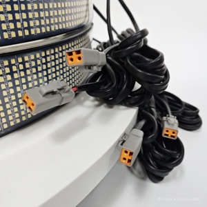 2024 mới nhất siêu sáng màu trắng tinh khiết 20 Row LED bánh xe ánh sáng cho xe tải off road phổ xe ô tô - Product Image 4