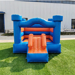 Château gonflable intérieur en PVC sur le thème de l'éléphant pour tout-petits, avec toboggan, location pour fête d'anniversaire d'enfants - Product Image 1