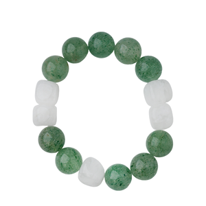 Modern New Arrival 925 Sterling <b>Silver</b> Green & White Beads <b>Bracelets</b> Elegant And Light Weight Stackable <b>Adjustable</b> Fine <b>Bracelet</b> - Product Image 1