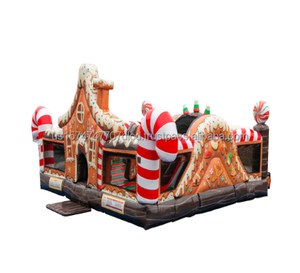 Jeu interactif gonflable unique d'homme de pain d'épice de Noël avec la conformité de la CE EN14960 - Product Image 2