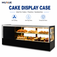 Réfrigérateur de présentation de gâteaux OEM ODM, vitrine pour desserts/pâtisseries/sushis, économie d'énergie, présentoir de gâteaux commercial de comptoir avec certification CE