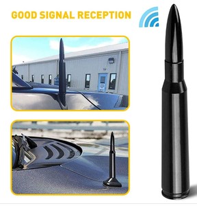<span class=keywords><strong>Antenna</strong></span> a Proiettile <span class=keywords><strong>per</strong></span> <span class=keywords><strong>Auto</strong></span> in Alluminio Anodizzato Nero, <span class=keywords><strong>Antenna</strong></span> Calibro 50 <span class=keywords><strong>per</strong></span> SUV, Camion, GS, Dodge Ram 1500, Ford F150 - Product Image 5