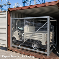 Vehículo Utilitario para Campo de Golf de 4 Ruedas, Cero Emisiones, Camioneta Eléctrica para Campo de Golf con Plataforma de Carga para Resort, OEM, Personalizado, Exportación