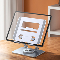 Support de bureau réglable pour téléphone et tablette, pliable, en métal, rotatif à 360°, universel pour iPad Samsung