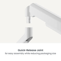 LDT117-C012E 17 "-40" 12kg Bras de moniteur à ressort rentable Écran d'ordinateur Support de montage VESA Support de support de moniteur mécanique