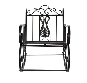 Fauteuil à bascule d'<span class=keywords><strong>occasion</strong></span> de style nordique pour vendeurs vérifiés, avec accoudoirs avant et arrière et motif crabe, idéal pour la terrasse - Product Image 2